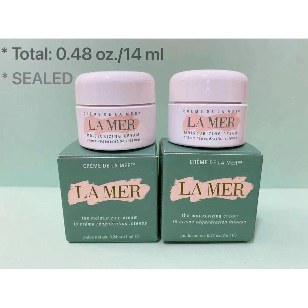 La Mer Moisturizing Cream 0.48 oz / 7ml*2  Sealed